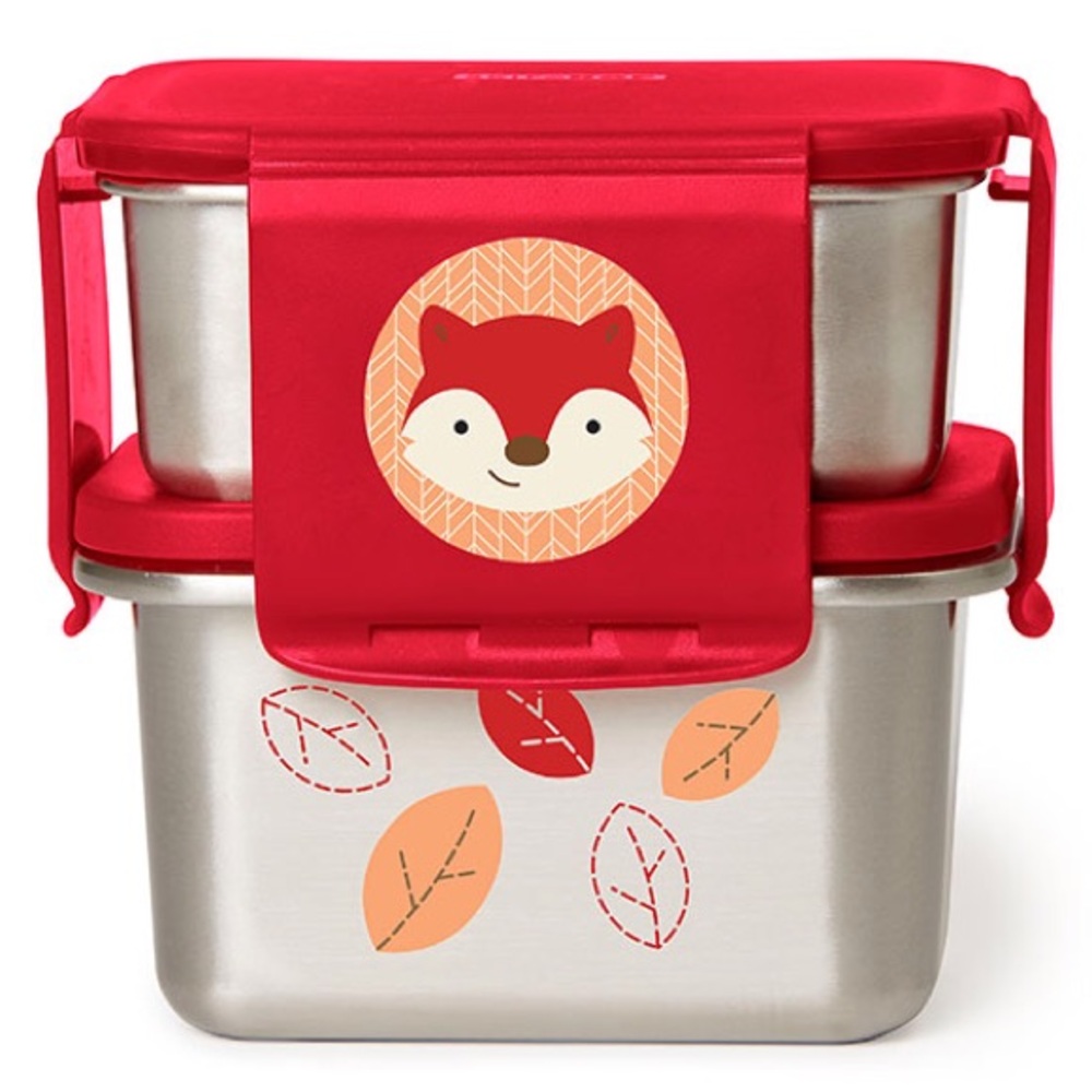 Skip Hop Zoo stainless steel lunch kit – fox